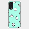 Cute Panda Blue Glass Case Cover For Oneplus Nord 2 5G
