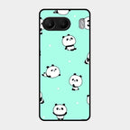 Cute Panda Blue Glass Case Cover For Oneplus Nord 4 5G