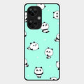 Cute Panda Blue Glass Case Cover For Oneplus Nord Ce5 5G