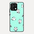 Cute Panda Blue Glass Case Cover For Oppo F31 5G