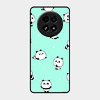 Cute Panda Blue Glass Case Cover For Realme 13 5G