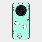 Cute Panda Blue Glass Case Cover For Realme Narzo 70 5G