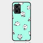 Cute Panda Blue Glass Case Cover For Redmi 11 Prime 5G