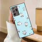 Cute Panda Blue Glass Case Cover For Samsung - ShopOnCliQ