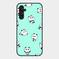 Cute Panda Blue Glass Case Cover For Samsung Galaxy M34 5G