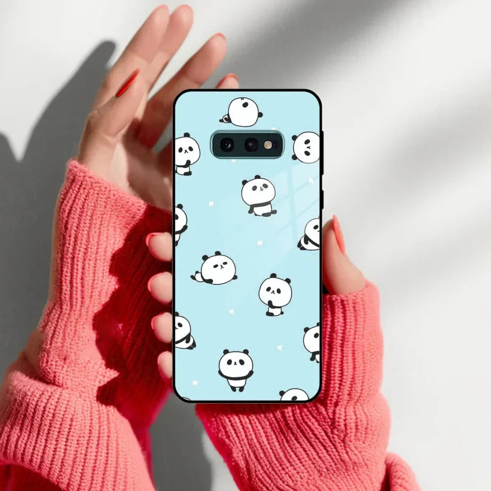 Cute Panda Blue Glass Case Cover For Samsung - ShopOnCliQ