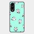 Cute Panda Blue Glass Case Cover For Samsung Galaxy S25 Edge 5G