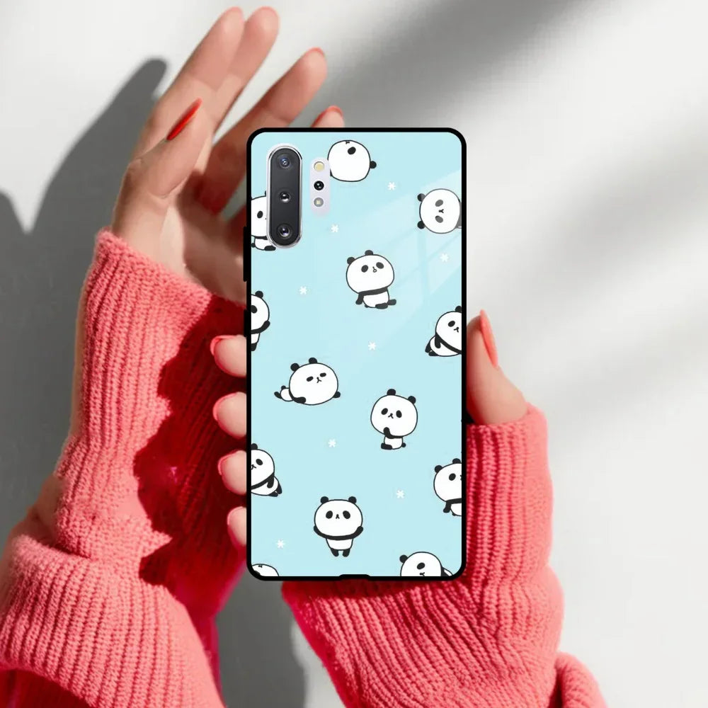 Cute Panda Blue Glass Case Cover For Samsung - ShopOnCliQ