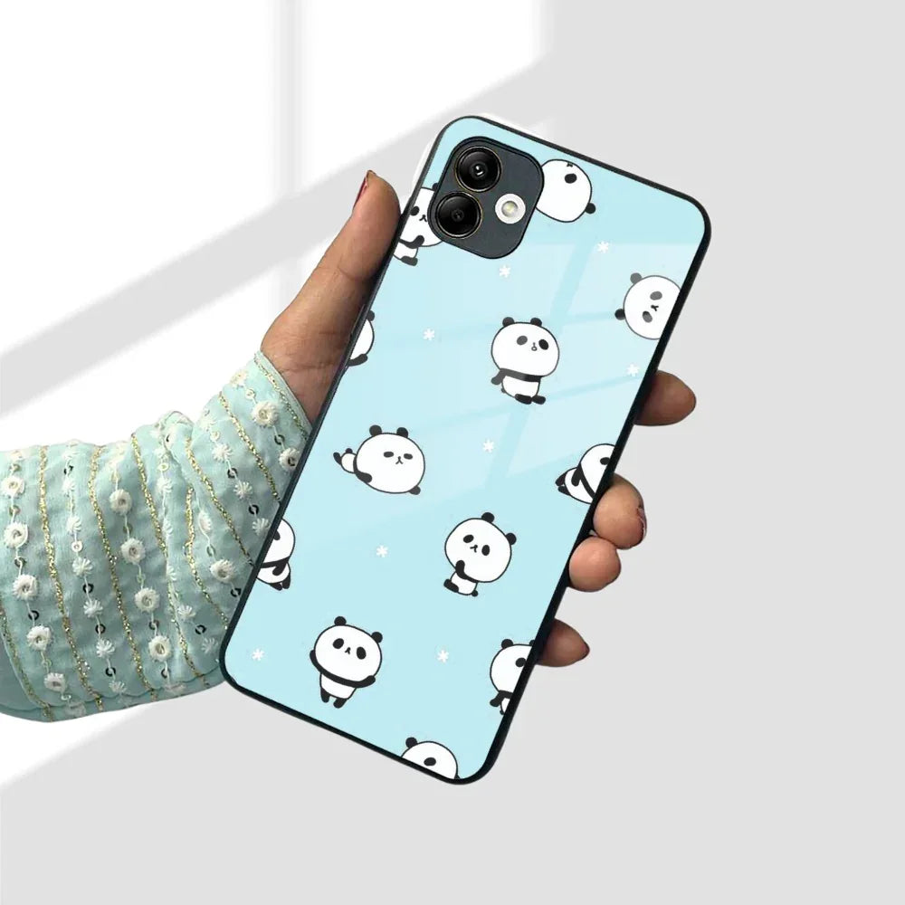 Cute Panda Blue Glass Case Cover For Samsung - ShopOnCliQ
