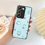 Cute Panda Blue Glass Case Cover For iQOO - ShopOnCliQ