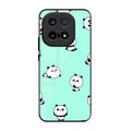 Cute Panda Blue Glossy Metal Case Cover For iQOO 15 5G