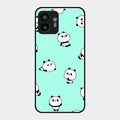 Cute Panda Blue Glossy Metal Case Cover For Nothing Phone 2