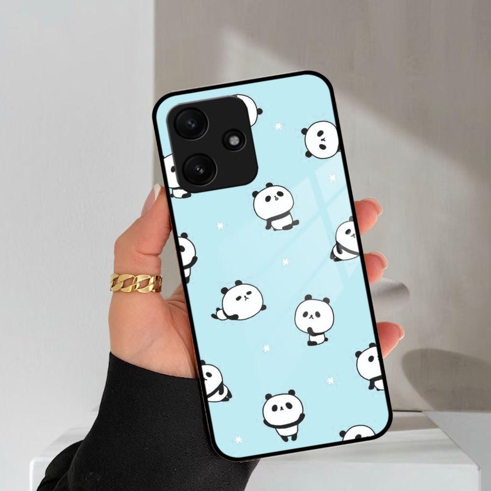 Cute Panda Blue Glossy Metal Case Cover For Poco - ShopOnCliQ