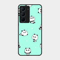 Cute Panda Blue Glossy Metal Case Cover For Realme Narzo 80X 5G