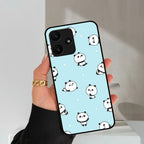 Cute Panda Blue Glossy Metal Case Cover For Redmi - ShopOnCliQ