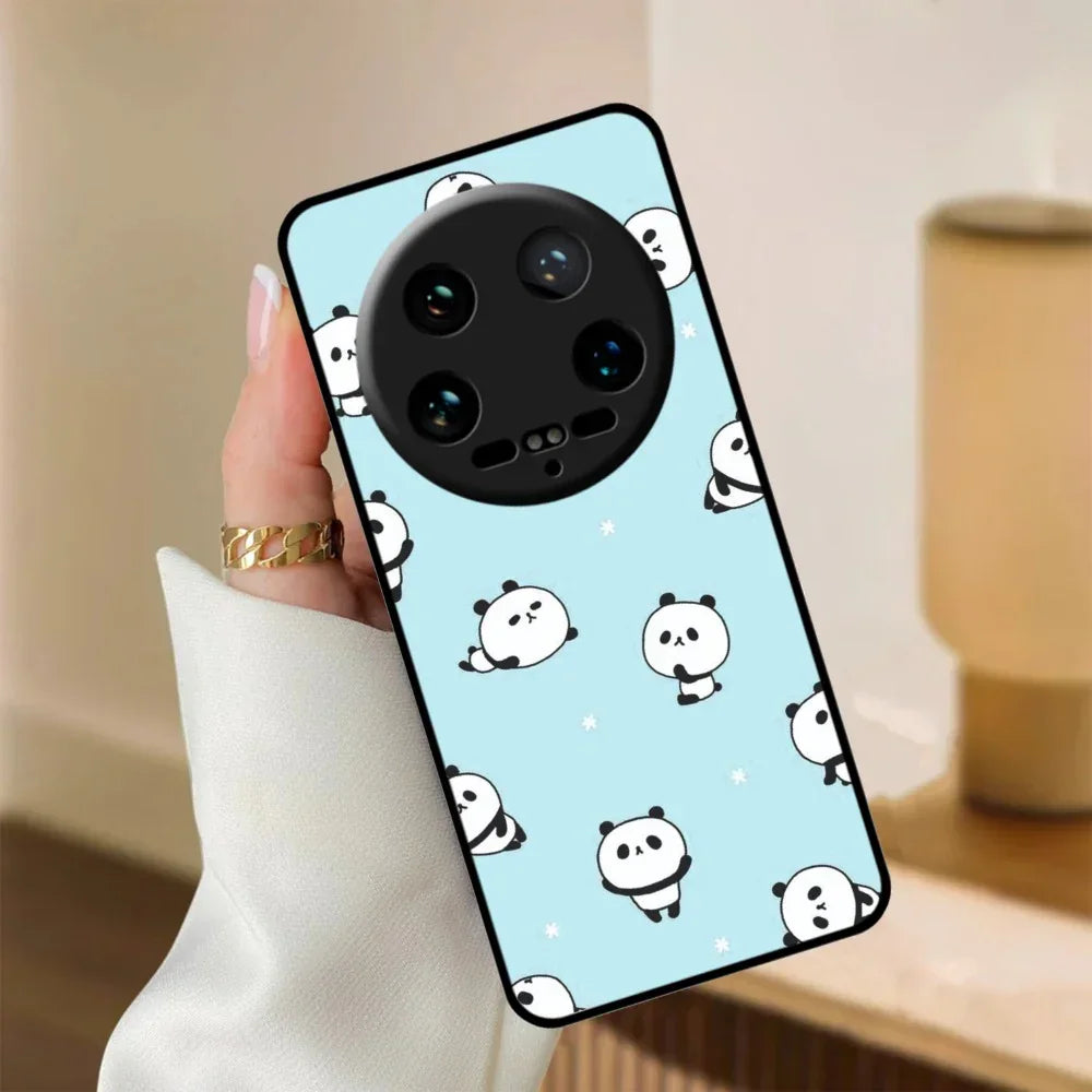 Cute Panda Blue Glossy Metal Case Cover For Redmi - ShopOnCliQ