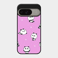 Cute Panda Glossy Metal Case Cover For Google Pixel 9 5G