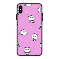 Cute Panda Glossy Metal Case Cover For iPhone XS Max