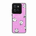 Cute Panda Glossy Metal Case Cover For Motorola Edge 50 Neo
