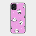 Cute Panda Glossy Metal Case Cover For Nothing Phone 1