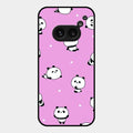 Cute Panda Glossy Metal Case Cover For Nothing Phone 2A 5G