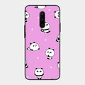 Cute Panda Glossy Metal Case Cover For Oneplus 7 Pro