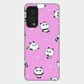 Cute Panda Glossy Metal Case Cover For Oneplus Nord 2 5G
