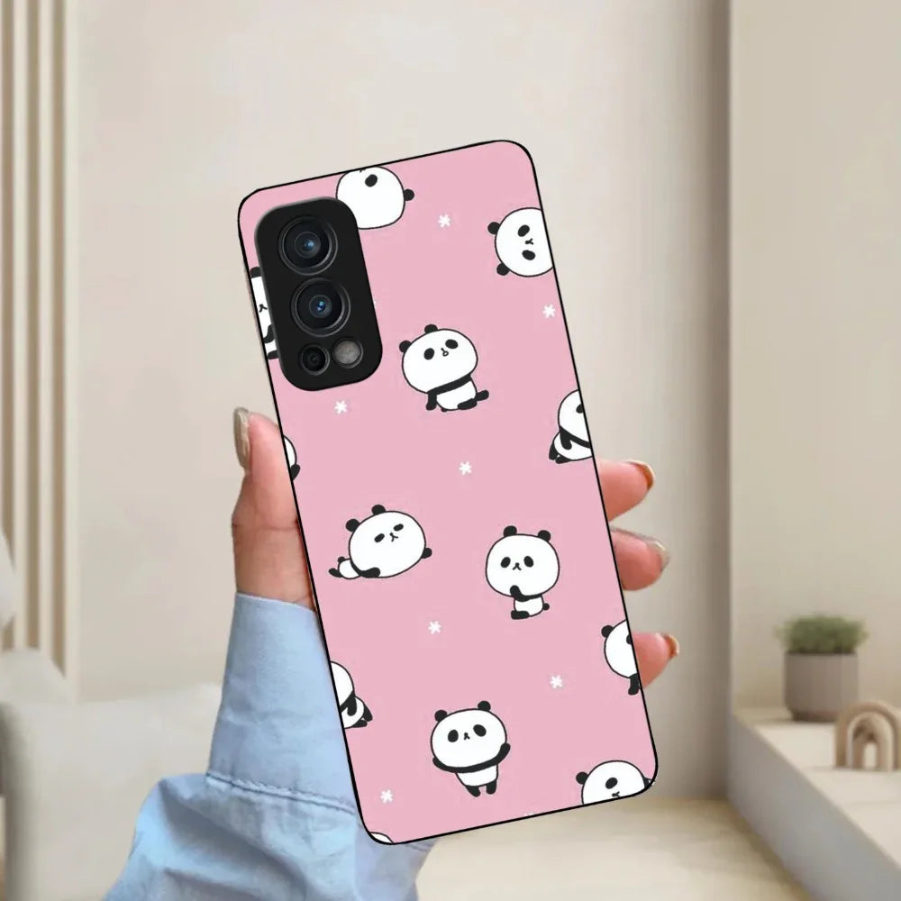 Cute Panda Glossy Metal Case Cover For OnePlus - ShopOnCliQ