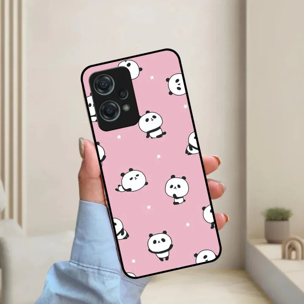Cute Panda Glossy Metal Case Cover For OnePlus - ShopOnCliQ