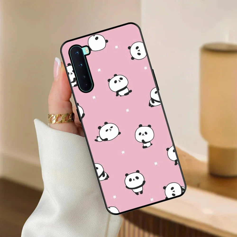 Cute Panda Glossy Metal Case Cover For OnePlus - ShopOnCliQ