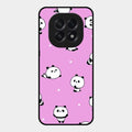 Cute Panda Glossy Metal Case Cover For Oppo F29 5G