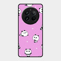Cute Panda Glossy Metal Case Cover For Realme 12 Pro 5G