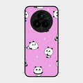Cute Panda Glossy Metal Case Cover For Realme 14 Pro 5G