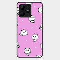 Cute Panda Glossy Metal Case Cover For Realme C53