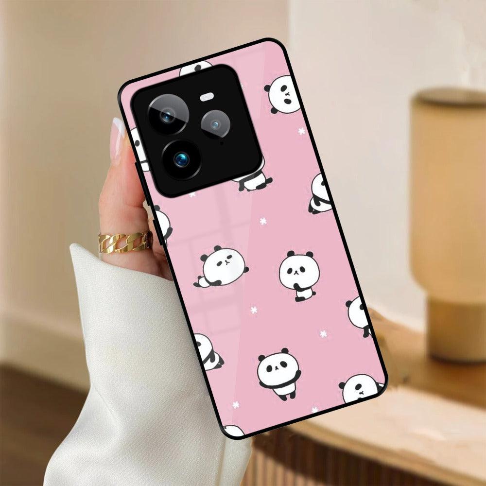 Cute Panda Glossy Metal Case Cover For Realme - ShopOnCliQ