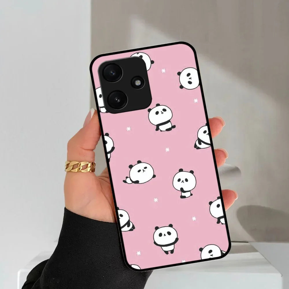 Cute Panda Glossy Metal Case Cover For Redmi - ShopOnCliQ