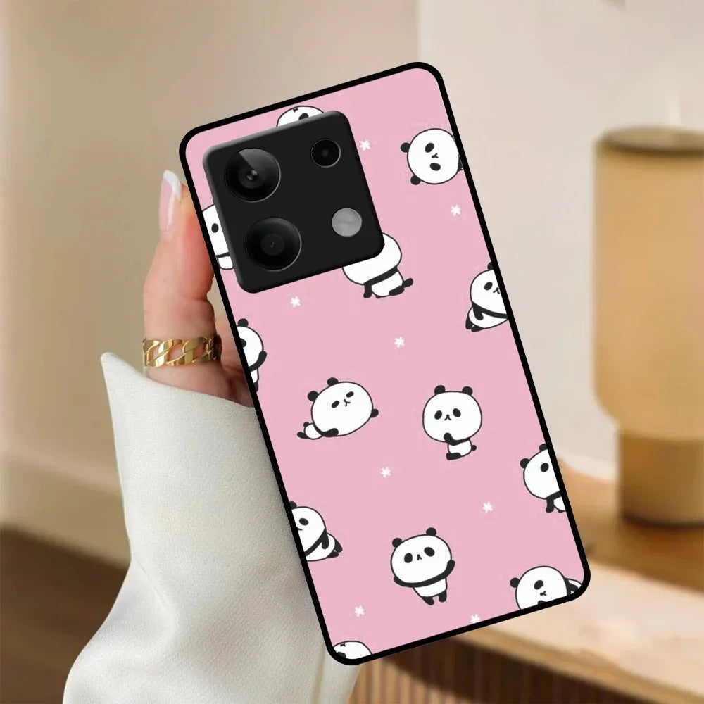 Cute Panda Glossy Metal Case Cover For Redmi - ShopOnCliQ