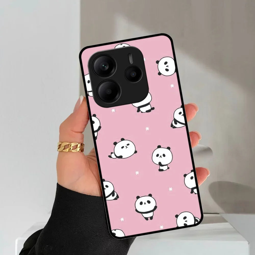Cute Panda Glossy Metal Case Cover For Redmi - ShopOnCliQ