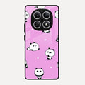 Cute Panda Glossy Metal Case Cover For Redmi Note 15 5G