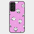 Cute Panda Glossy Metal Case Cover For Samsung Galaxy A34 5G