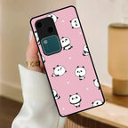 Cute Panda Glossy Metal Case Cover For Vivo - ShopOnCliQ
