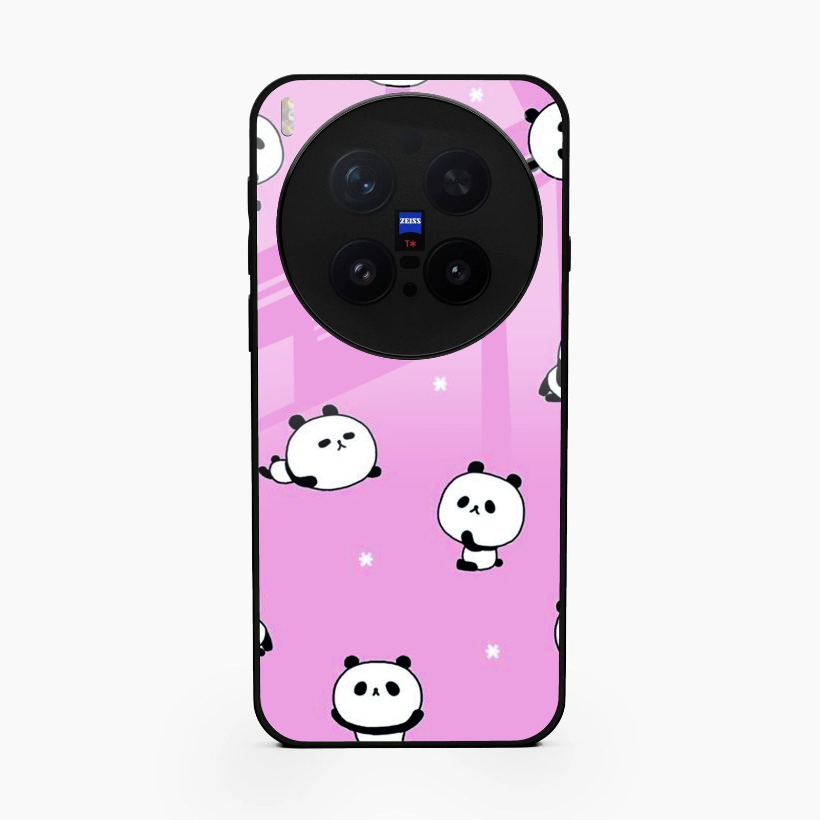 Cute Panda Glossy Metal Case Cover For Vivo X300 Pro 5G