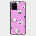 Cute Panda Glossy Metal Case Cover For Vivo Y01