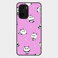 Cute Panda Glossy Metal Case Cover For Xiaomi Mi 11X 5G