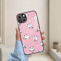 Cute Panda Pink Glass Case Cover For iPhone - ShopOnCliQ