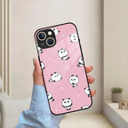 Cute Panda Pink Glass Case Cover For iPhone - ShopOnCliQ