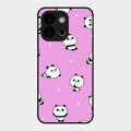 Cute Panda Pink Glass Case Cover For Oneplus 13S 5G