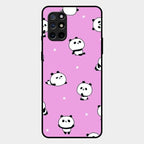 Cute Panda Pink Glass Case Cover For Oneplus 8T