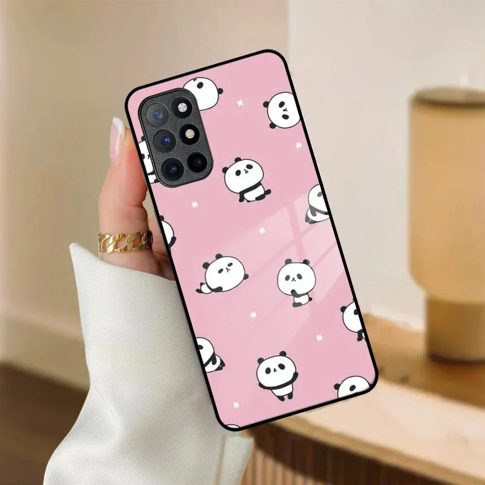 Cute Panda Pink Glass Case Cover For Oneplus - ShopOnCliQ