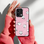 Cute Panda Pink Glass Case Cover For Oppo - ShopOnCliQ
